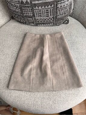 Babaton Faux suede skirt